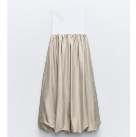 Zara Voluminous Midi Balloon Dress Size S and L - Picture 8 of 15